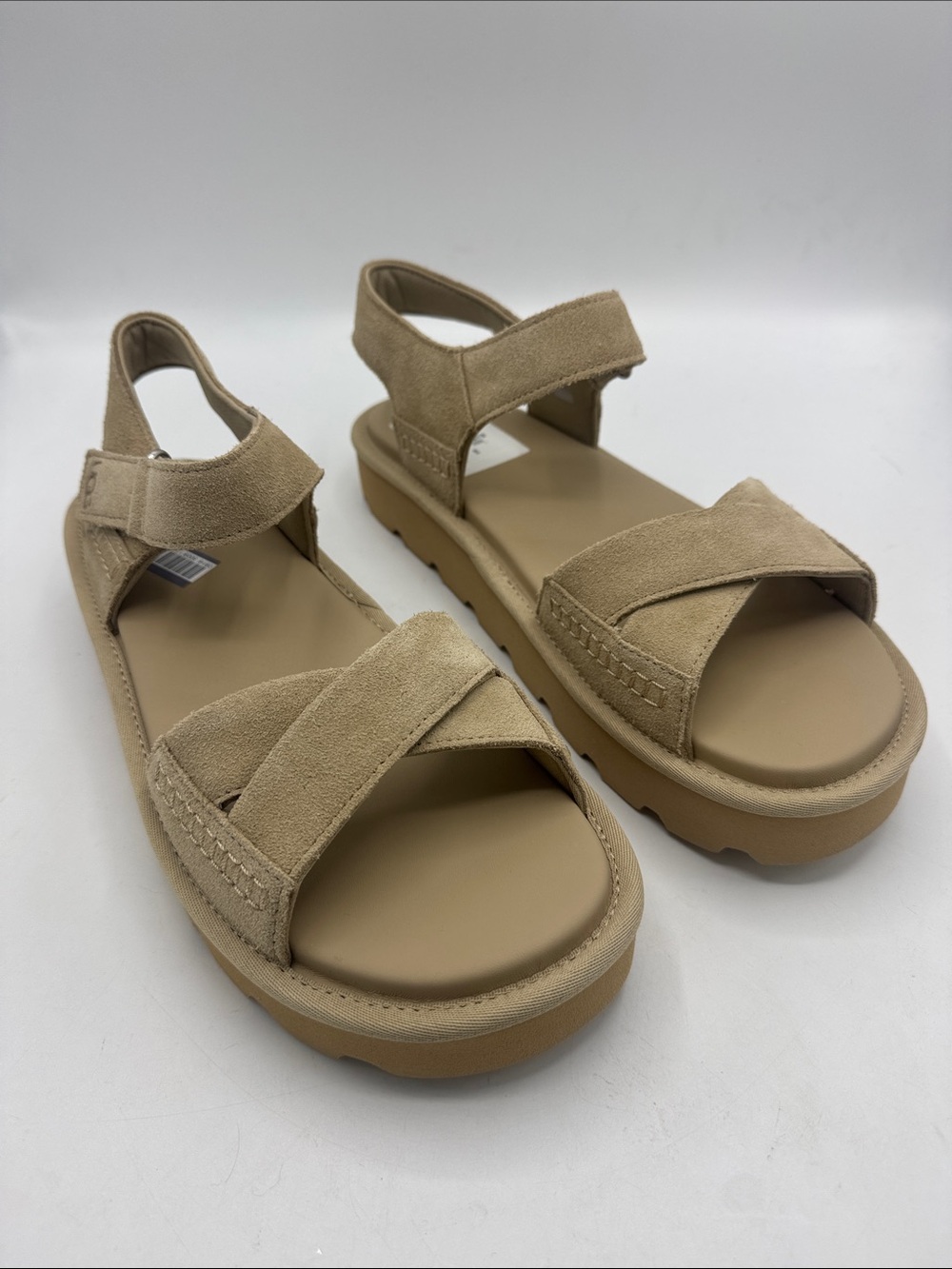 NWT UGG Sungaze Suede Strappy Sandal in Chestnut